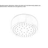 Round stainless steel shower head Upwell
