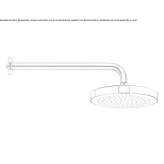 Wall shower head with arm OErbyhus