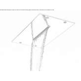 Extra flat stainless steel waterfall shower Alpera