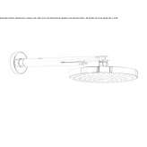 Wall shower head with arm OErbyhus