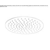 Stainless steel rain shower with anti-limescale system Calcio