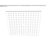 Built-in stainless steel ceiling mounted shower Sarandi