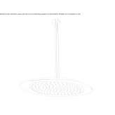 Shower head mounted to the ceiling Comales