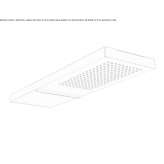 Stainless steel wall mounted waterfall shower Sinzheim