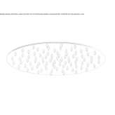 Round shower head with anti-limescale system Gallur