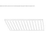 Rectangular shower head Altud