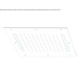 Wbudowany prysznic ze strumieniem deszczowym i chromoterapią Gallur