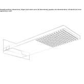 Wall-mounted rain shower in a modern style Sarandi