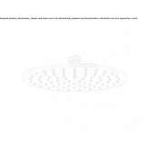 Extra flat stainless steel shower head Lipova
