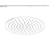 Stainless steel rain shower with anti-limescale system Akaa