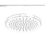 ABS rain shower with an anti-limescale system Akaa