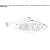 Wall shower head with arm in a modern style Slavnoye