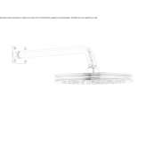 Wall shower head with an anti-limescale arm Zemmer