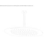 Shower head mounted to the ceiling Comales