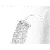 Round stainless steel wall shower head with arm Tarvisio