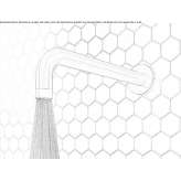 Wall-mounted shower head in stainless steel Mudau