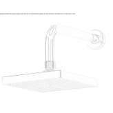 Wall-mounted rain shower Moulins