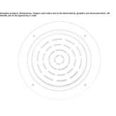 Okrągła stalowa głowica prysznicowa z chromoterapią Alston