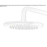 Round brass rain shower Nottwil