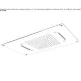 Built-in shower head with 3 sprays Mancos