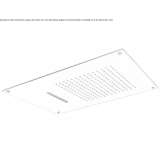 Built-in shower head with 2 sprays Mancos