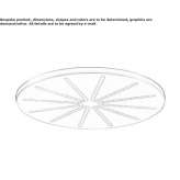 Round stainless steel shower head Danforth