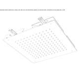 Built-in stainless steel shower Angres