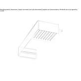Wall-mounted rain shower Lozna