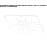 Square stainless steel shower head Danforth