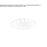 Round stainless steel shower head Danforth