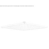 Ceiling-mounted rain shower Potelych