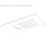 Built-in shower head with 3 sprays Mancos