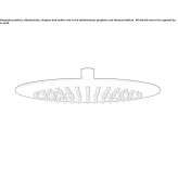 Round steel rain shower Balaze