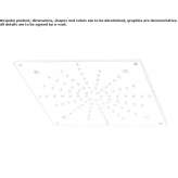 Square stainless steel mist shower Danforth