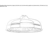 Round wall shower head Piasek