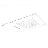Built-in shower head with 2 sprays Mancos