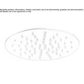 Round stainless steel shower head Danforth