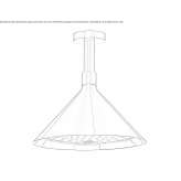 Shower head with 2 jets, ceiling mounted Chauvin