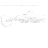 Wall shower with 2 jets and arm Minare