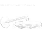 Round metal wall shower head with arm Minare