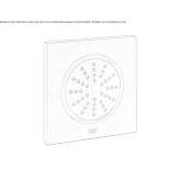 Built-in, adjustable side shower with anti-limescale system Lanteira
