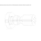 Adjustable side shower with 1 jet Malczyce