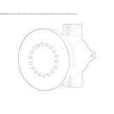 Built-in side shower with anti-limescale system Zhirnov
