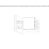 Adjustable side shower with 1 jet Lozna