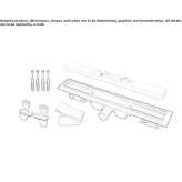 Stainless steel shower drain Sennwald