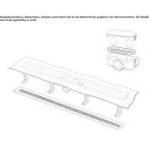 Shower drain made of polypropylene Sennwald