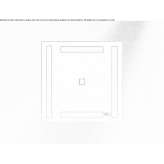 Brushed steel shower drain Langula