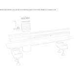 Aluminum shower drain Kercem