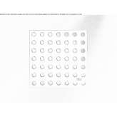 Brushed steel shower drain Langula