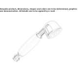 Ceramic wall shower with 1 jet Solarino